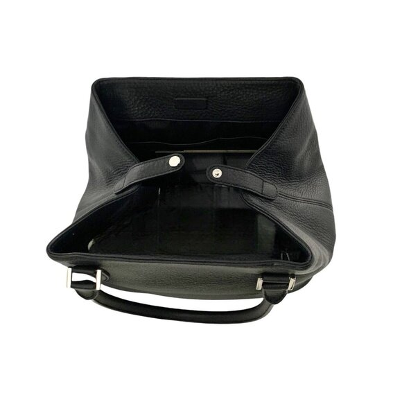 Purse Brooks Brother Black Leather Satchel Handbag NEW with tags - Picture 7 of 8